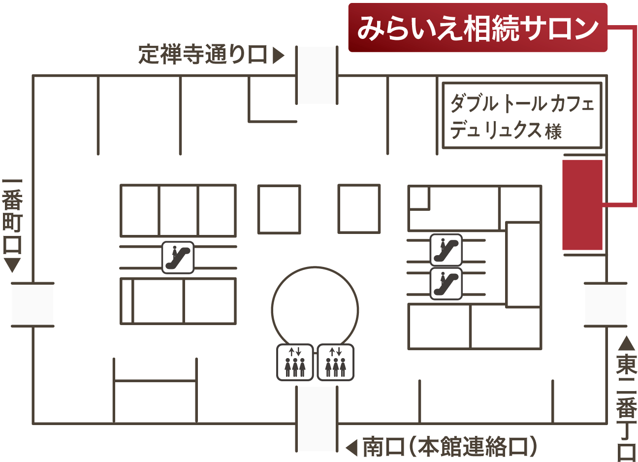 みらいえ相続 仙台三越サロン サロンマップ